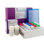 NGSgo Library Full Kit di GenDx con flaconi di reagenti, provette codificate a colori, piastra PCR e imballaggio per flussi di lavoro di preparazione delle librerie NGS